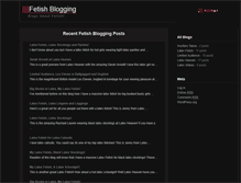 Tablet Screenshot of fetishblogging.com